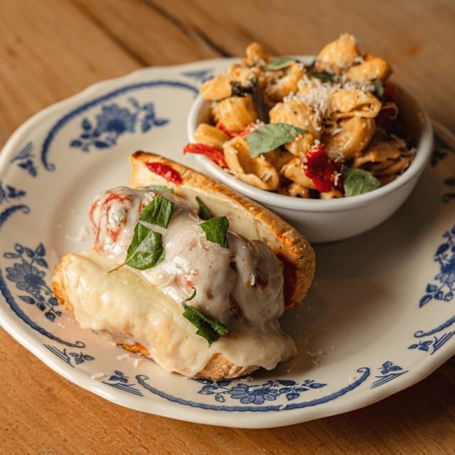 HALF Meatball Sandwich.